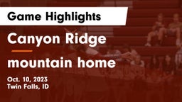 Canyon Ridge  vs mountain home Game Highlights - Oct. 10, 2023
