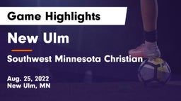 New Ulm  vs Southwest Minnesota Christian Game Highlights - Aug. 25, 2022