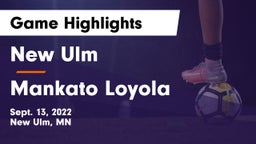New Ulm  vs Mankato Loyola Game Highlights - Sept. 13, 2022