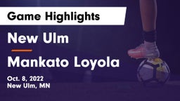 New Ulm  vs Mankato Loyola Game Highlights - Oct. 8, 2022