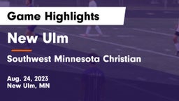 New Ulm  vs Southwest Minnesota Christian Game Highlights - Aug. 24, 2023