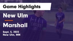 New Ulm  vs Marshall  Game Highlights - Sept. 5, 2023