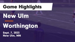 New Ulm  vs Worthington  Game Highlights - Sept. 7, 2023