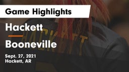 Hackett  vs Booneville  Game Highlights - Sept. 27, 2021