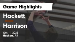 Hackett  vs Harrison  Game Highlights - Oct. 1, 2022