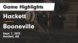 Hackett  vs Booneville  Game Highlights - Sept. 7, 2023