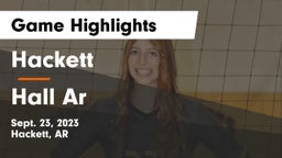 Hackett  vs Hall Ar Game Highlights - Sept. 23, 2023