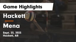 Hackett  vs Mena  Game Highlights - Sept. 23, 2023