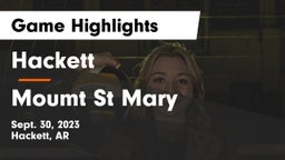 Hackett  vs Moumt St Mary Game Highlights - Sept. 30, 2023