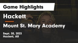 Hackett  vs Mount St. Mary Academy Game Highlights - Sept. 30, 2023
