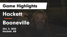 Hackett  vs Booneville  Game Highlights - Oct. 3, 2023