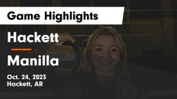Hackett  vs Manilla Game Highlights - Oct. 24, 2023