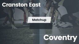 Matchup: Cranston East High vs. Coventry  2016