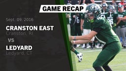 Recap: Cranston East  vs. Ledyard  2016