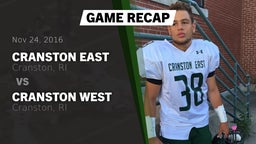 Recap: Cranston East  vs. Cranston West  2016