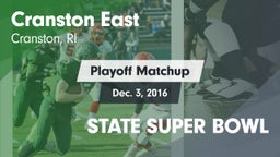 Matchup: Cranston East High vs. STATE SUPER BOWL 2016