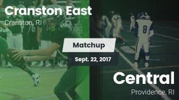 Matchup: Cranston East High vs. Central  2017
