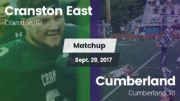 Matchup: Cranston East High vs. Cumberland  2017