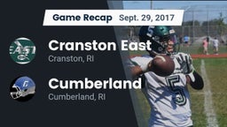 Recap: Cranston East  vs. Cumberland  2017