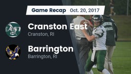 Recap: Cranston East  vs. Barrington  2017