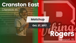 Matchup: Cranston East High vs. Rogers  2017