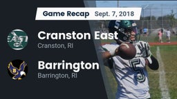 Recap: Cranston East  vs. Barrington  2018