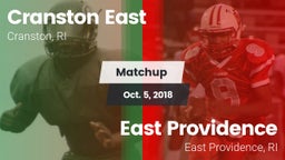 Matchup: Cranston East High vs. East Providence  2018