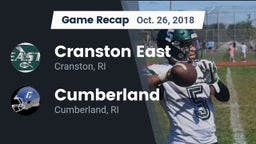 Recap: Cranston East  vs. Cumberland  2018