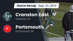 Recap: Cranston East  vs. Portsmouth  2019