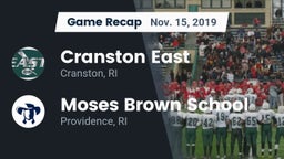 Recap: Cranston East  vs. Moses Brown School 2019