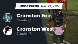 Recap: Cranston East  vs. Cranston West  2022