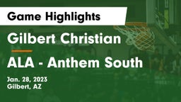 Gilbert Christian  vs ALA - Anthem South Game Highlights - Jan. 28, 2023