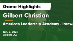 Gilbert Christian  vs American Leadership Academy - Ironwood Game Highlights - Jan. 9, 2024