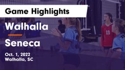 Walhalla  vs Seneca  Game Highlights - Oct. 1, 2022