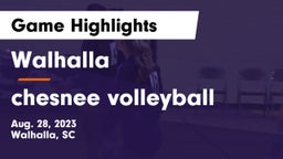 Walhalla  vs chesnee volleyball Game Highlights - Aug. 28, 2023