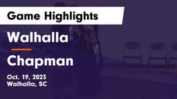 Walhalla  vs Chapman  Game Highlights - Oct. 19, 2023