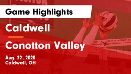 Caldwell  vs Conotton Valley  Game Highlights - Aug. 22, 2020