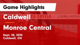 Caldwell  vs Monroe Central  Game Highlights - Sept. 30, 2020