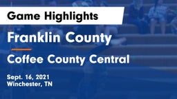 Franklin County  vs Coffee County Central  Game Highlights - Sept. 16, 2021