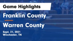 Franklin County  vs Warren County  Game Highlights - Sept. 21, 2021