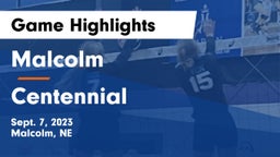 Malcolm  vs Centennial  Game Highlights - Sept. 7, 2023