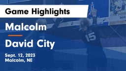 Malcolm  vs David City  Game Highlights - Sept. 12, 2023