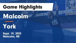 Malcolm  vs York  Game Highlights - Sept. 19, 2023
