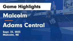 Malcolm  vs Adams Central  Game Highlights - Sept. 23, 2023