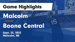 Malcolm  vs Boone Central  Game Highlights - Sept. 23, 2023