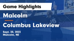 Malcolm  vs Columbus Lakeview  Game Highlights - Sept. 30, 2023