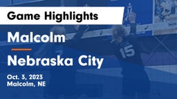 Malcolm  vs Nebraska City  Game Highlights - Oct. 3, 2023