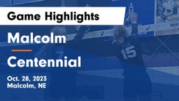 Malcolm  vs Centennial  Game Highlights - Oct. 28, 2023
