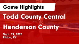 Todd County Central  vs Henderson County  Game Highlights - Sept. 29, 2020