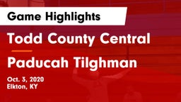 Todd County Central  vs Paducah Tilghman  Game Highlights - Oct. 3, 2020